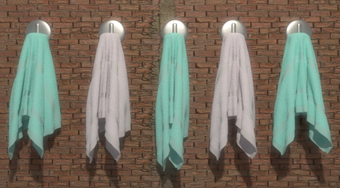 Hanging towels